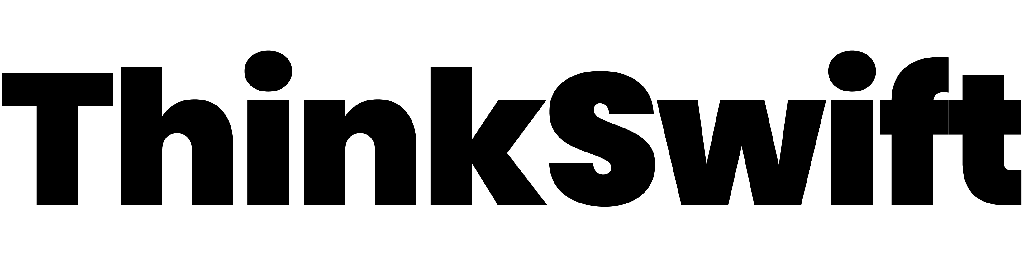 ThinkSwift brand logo with the text 'THINKSwift' in black font.